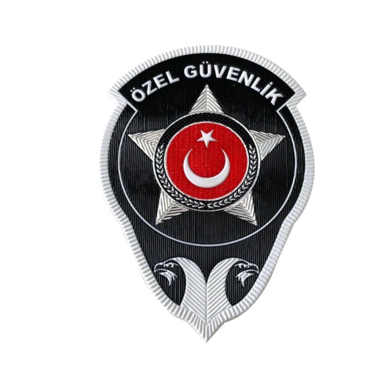 Özel Güvenlik 3D Metalize Arma Apolet Seti
