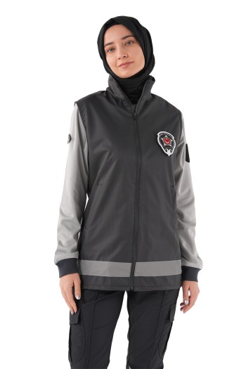 Yeni Tip Tunik Boy Güvenlik Yeleği Kadın Tesettür Yelek
