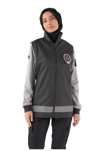 Yeni Tip Tunik Boy Güvenlik Yeleği Kadın Tesettür Yelek