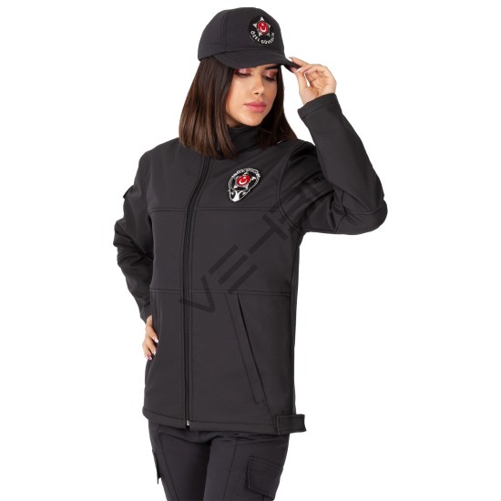 Yeni Tip Kamu Özel Güvenlik Kadın Softshell Mont