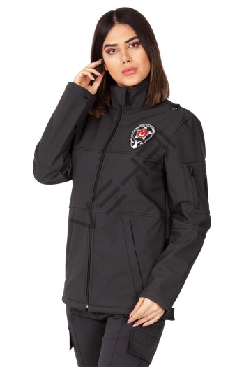 Yeni Tip Kamu Özel Güvenlik Kadın Softshell Mont
